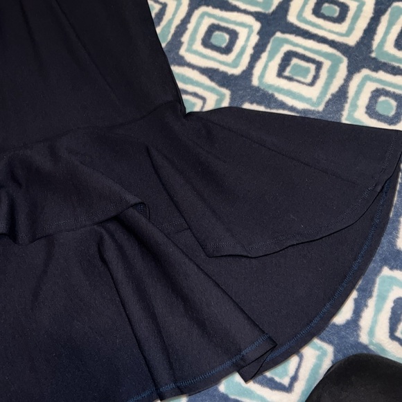 Slip into the Lulus How Much I Care Midnight Blue Off-the-Shoulder Midi Dress - Picture 3 of 8